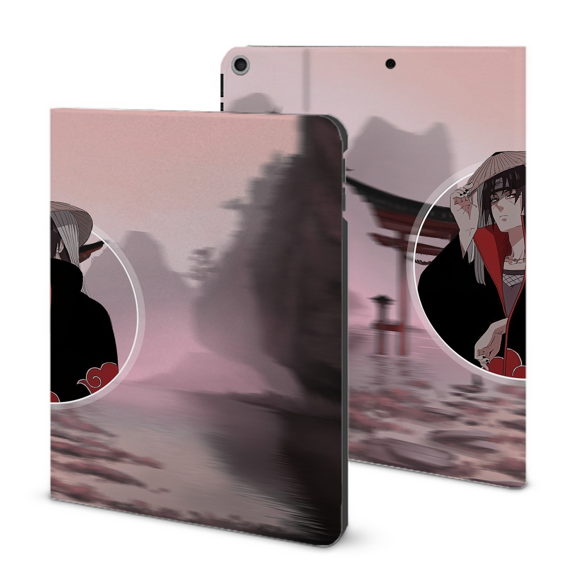 （画像用） NARUTO -ナルト- NARUTO -ナルト- 疾風伝 IPad ケース ブック型 PUレザー TPU 耐衝撃 軽量 薄型 ペン収納なし 全面保護 IPad 各モデル対応